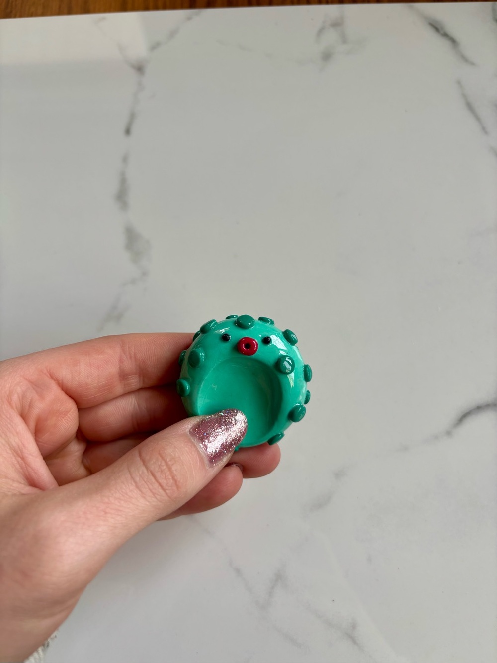 Handmade Worry Stone made from Polymer Clay, Can do custom color